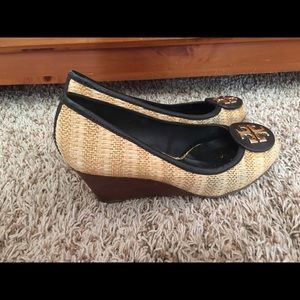 Tory Burch wedges. Size 9.